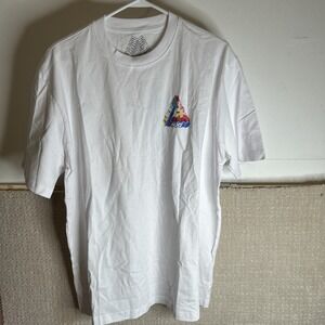 Palace I DON'T SKATE ON A SUNDAY T-Shirt | Brand New | SizeXL | White/Multi